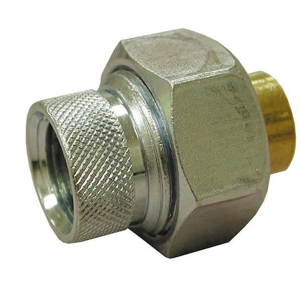 Jones Stephens 1/2in. x 1/2in. 5/8in. OD Dielectric Union, Female x Sweat, Lead Free D06050 - main